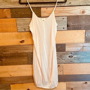 Vintage Ann Taylor Cream peach slip dress